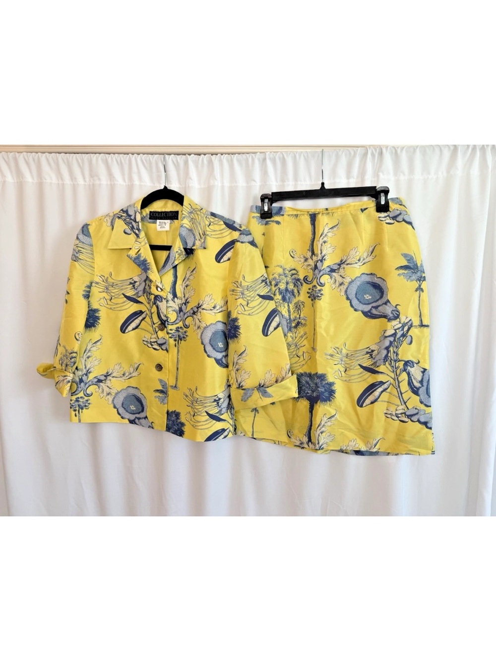 Harve Benard Yellow Floral Skirt